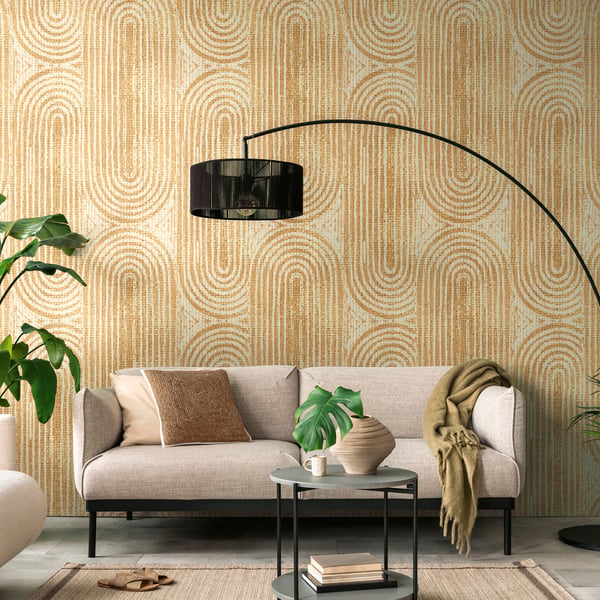 Galerie Wallpaper Product code: WH45235M_2 - Welcome Home Murals Wallpaper Collection - Cream, Yellow Colours -  
