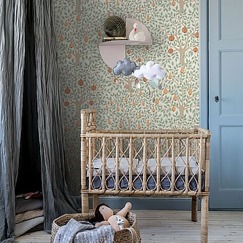 Galerie Wallcoverings Product Code 33011 - Apelviken 2 Wallpaper Collection - White Green Colours -  