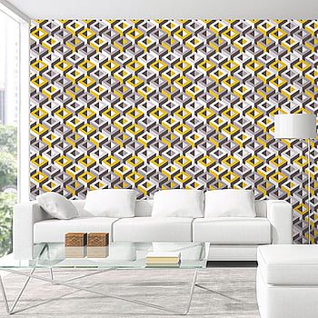 Galerie Wallcoverings Product Code 51186902 - Metropolitan Wallpaper Collection - Yellow Colours -  
