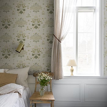 Galerie Wallcoverings Product Code 83133 - Hjarterum Wallpaper Collection - White Colours -  