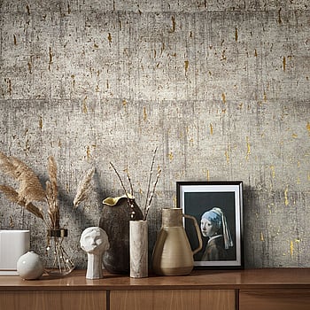 Galerie Wallcoverings Product Code 99120 - Natural Opulence Wallpaper Collection - Greige Colours -  