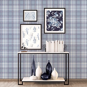Galerie Wallcoverings Product Code AF37718 - Abby Rose 4 Wallpaper Collection - Blue Navy Colours -  