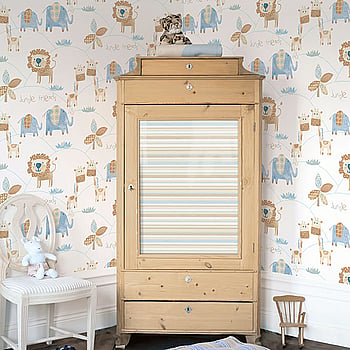 Galerie Wallcoverings Product Code G56022 - Just 4 Kids Wallpaper Collection - Blue Beige Colours -  