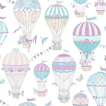 Galerie Wallcoverings Product Code G56543 - Just 4 Kids 2 Wallpaper Collection - Purple Blue Beige Colours -  